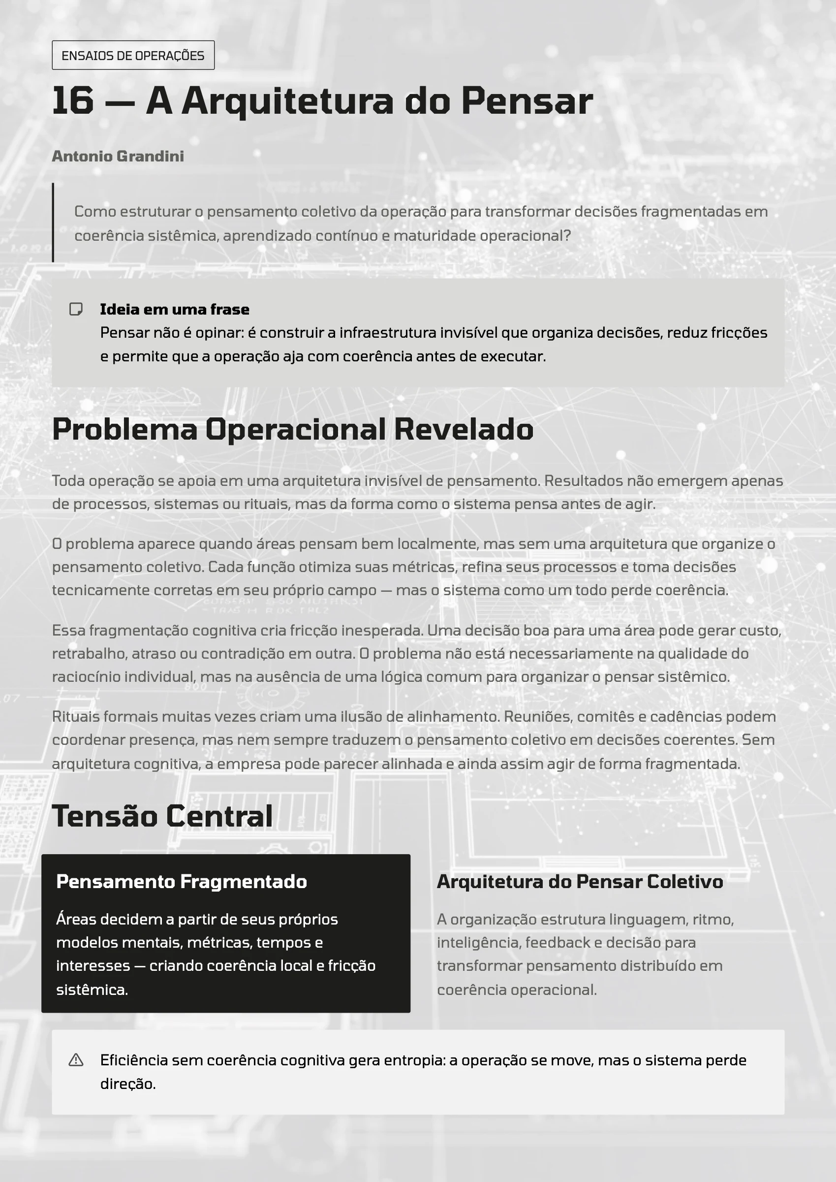 Página 61: Ensaio 16 — A Arquitetura do Pensar · 1/4