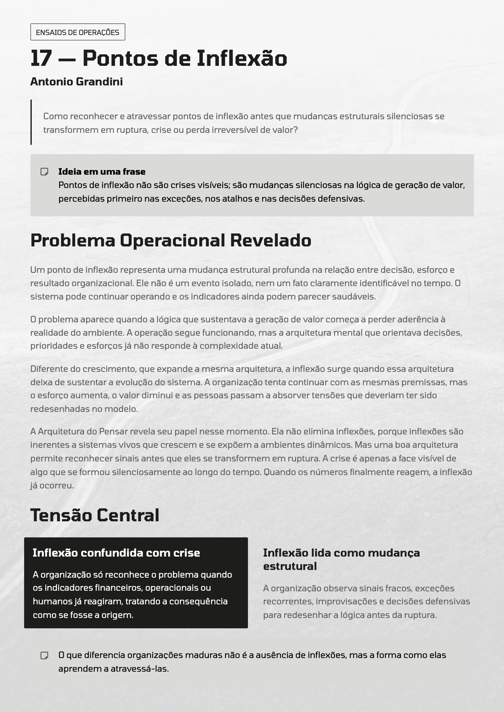 Página 65: Ensaio 17 — Pontos de Inflexão · 1/4