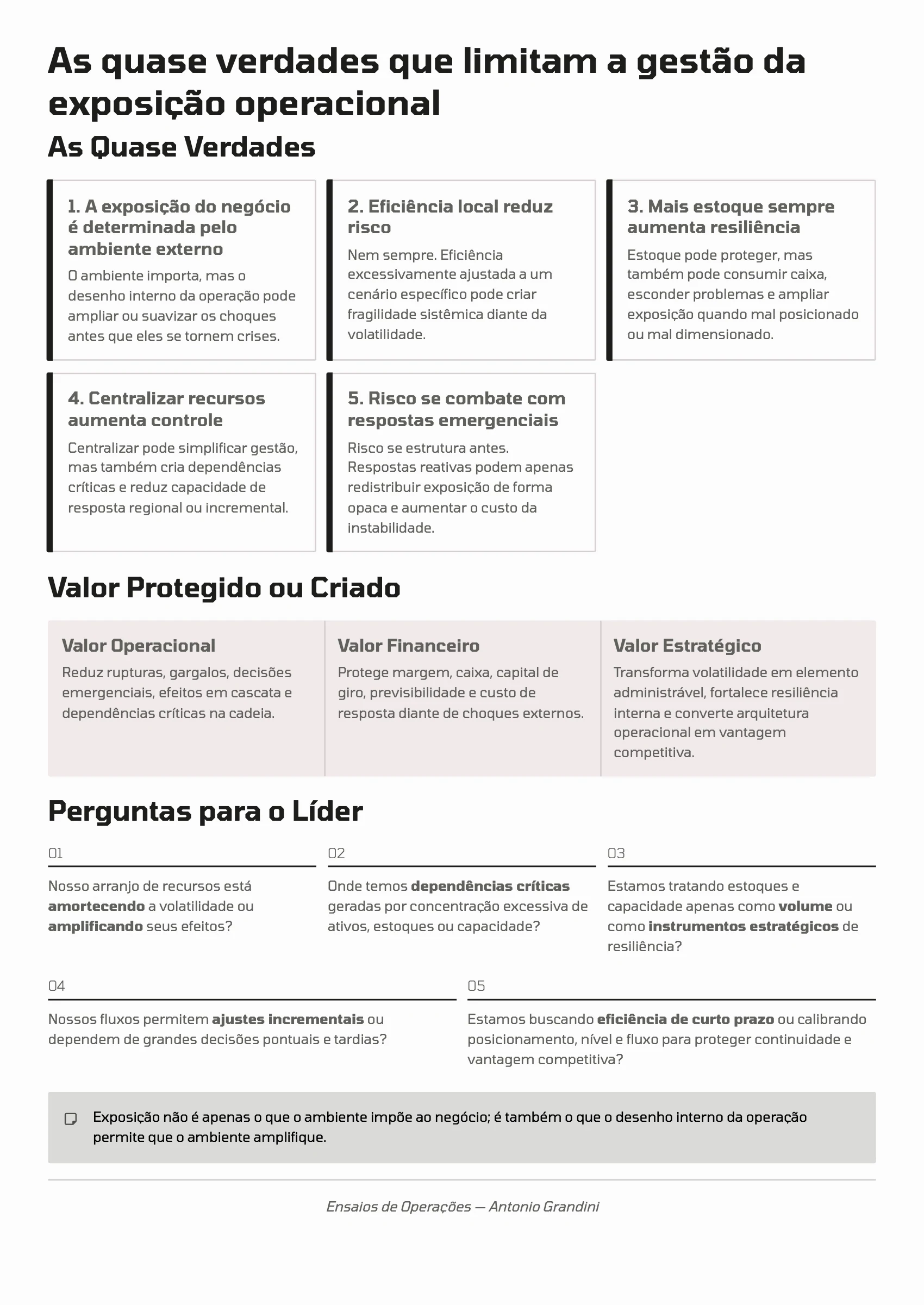 Página 92: Ensaio 23 — Como o arranjo de posicionamento, nível e fluxo de recursos amplia ou reduz a exposição do negócio em ambientes voláteis? · 4/4